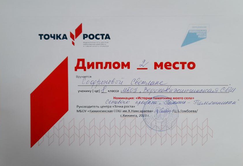 Долгосрочный сетевой проект &amp;quot;Память Памятникам&amp;quot;.